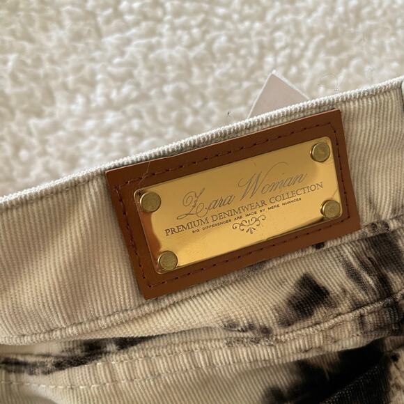 Y2K Zara Woman Tie-Dye Skinny Jeans Paris Boho Stretch Denim Size 6 ! - Picture 8 of 10